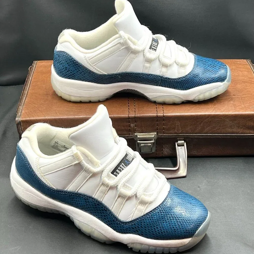 Air Jordan 11 Retro Low GS 'Navy Snakeskin' (2019)